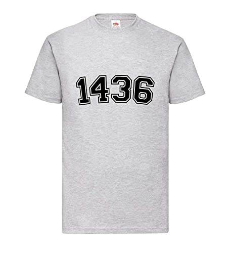 T-shirt pour homme gris XXXL 1436 basique confortable
