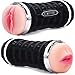 Male Masturbator Cup,Electric Vibrating Pocket Pussy Stroker with Voice, Powerful Vibration Masturbation with Realistic Tight Vagina,Oral Sex Toys for Man