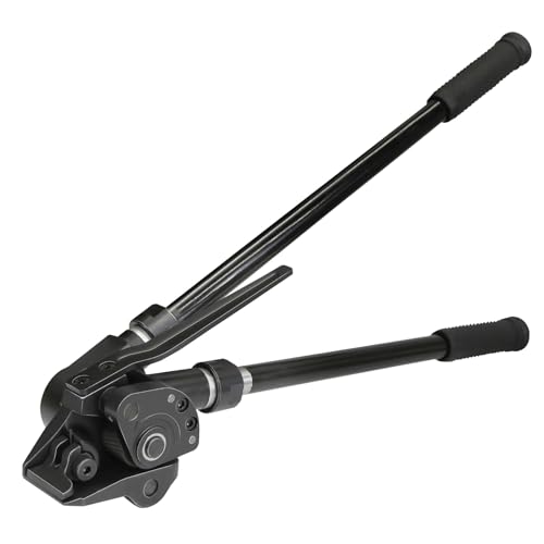 Heavy Duty Banding Strapping Tensioner Manual Packaging Tools Windlass for 1"-1 1/4" Width Metal Steel Strapping Coil