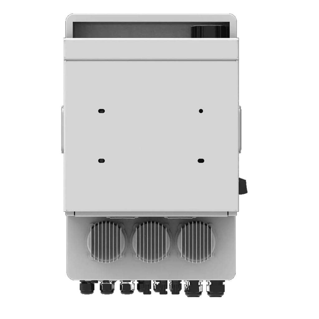 Onduleur photovoltaïque, onduleur triphasé, Hybride on-Grid/Off Grid, CEI 0-21, écran Tactile Couleur LCD, Smart mètre, WiFi et TA Inclus, Garantie 10 Ans, IP65 (12 KW)