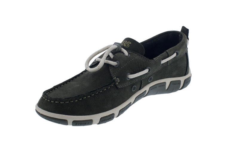tbs Janaele Segelschuh, Nubuck Buttersoft, Lierre-Grün, Wechselfußbett, Schnellverschluss H7278 Grün