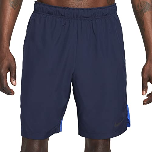 NIKE Men's Dri-fit Shorts, Obsidian/Game Royal/Black, S