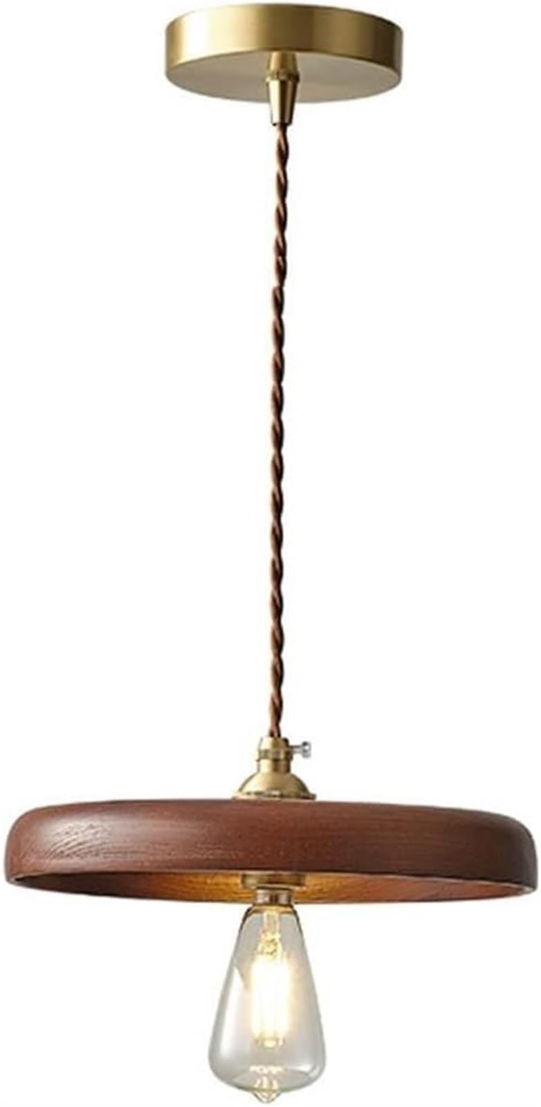Lustre en bois contre la lumiere agressive pour salon retro