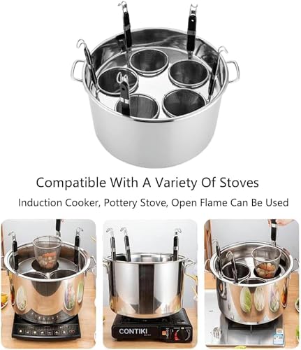 Casserole à pâtes robuste en acier inoxydable de qualité supérieure - 4