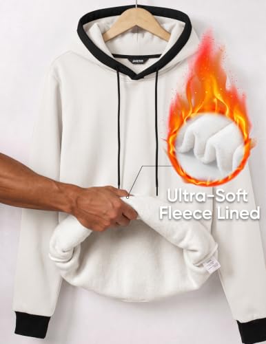 Image of JMIERR Men's Hoodies Sweatshirts Casual Fleece Pullover Hoodie Pocket