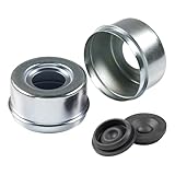 Lippert Dust Cap Replacement Kit for 7,000 to 8,000-lb. Trailer Axles with Universal Rubber Insert, Dust Cap - 2023134011