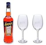 Gastronomiequalität Aperol Aperitivo 15% 0,7l - Set mit 2 original Gläser
