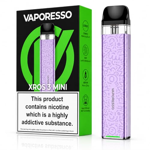 VAPORESSO XROS 3 Mini Pod Vape Kit [Lilac Purple] Refillable