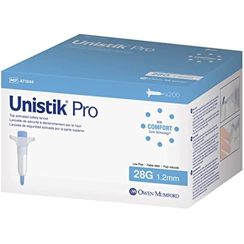 Owen Mumford Unistik Pro Safety Lancets (28G), 200 Count Cover