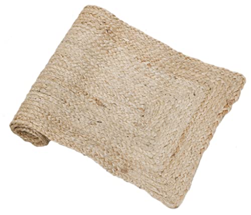 Jute Reversible Table Runner, Natural Beige, 13x36 Inches - Image 4