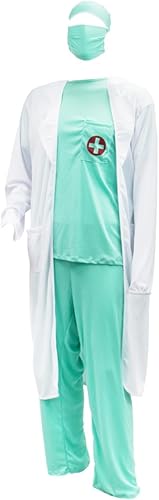 Miniatura 5 de Disfraz de Dashing Doctor de Halloween para adultos, disfraz divertido para hombre