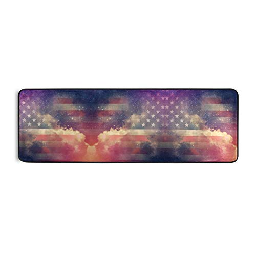 linomo Area Rug Teppich USA Amerikanisch Flagge Flur Läufer Teppichboden Teppiche Fußmatte...
