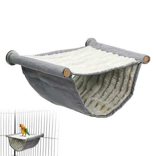 Hamac pour oiseaux - Accessoires pour perruches ondulées - Accessoires de cage à oiseaux - Nid...