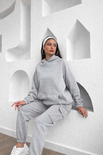 Image of KOTTY Women's Fleece Tracksuit | Comfortable Winter Coordset with Joggers & Hoodie | Soft Workout Wear for Walking, Trekking & Gym