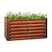 Produktbild blumfeldt Rust Grow Hochbeet Gartenbeet, verzinktes Stahlblech, Materialstärke: 0,6 mm, einfache Montage, Rost-Finish, 120 x 60 x 60 cm (BxHxT), Rost
