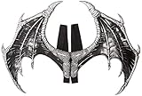 HMS Supersoft Mini Sentinel Dragon Wings Adult Costume, Silver, One Size