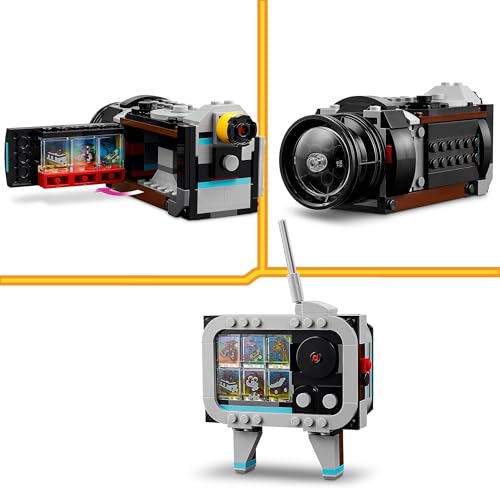 LEGO Creator 3in1 Retro Camera Toy to Video Camera to TV Set, Kids' Desk Decoration or Bedroom Accessories, Photography Gifts for Girls and Boys Aged 8 Plus Years Old Who Enjoy Creative Play 31147