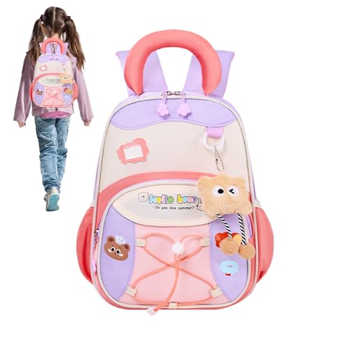 Sac à dos enfant 32 cm pour fille et garçon de 3 à 6 ans motif coloré