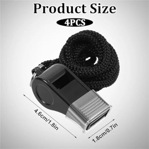 Pito deportivo negro con cordón 5 piezas miniatura 4