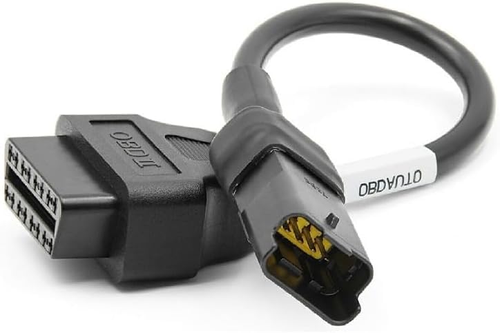 Adapter Kabla Diagnostycznego OBD2 OBDII 4-Pinowy na 16-Pinowy Kompatybilny z Motocyklem Ducati