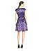 Anne Klein Women's Cap Sleeve Belted Printed Swing Dress