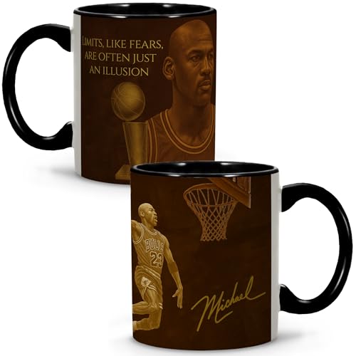 Tasse Michael Legendas del Sport. Tasses petit-déjeuner. Fête des pères, cadeaux originaux pour ami invisible. Collection unique Legendes. Tasse 330 ml...