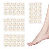 QIYUDA 60 Pcs Callus Pads for Bottom of Foot, Small Toe Corn Cushion Cushions Toes Feet Beige