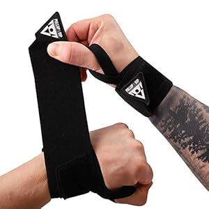 PULLUP & DIP Wrist Wraps, Professional Wrist Support for Weightlifting, Calisthenics, Bodybuilding & Strength Training, Stabilizing & Protective for Women & Men, No More Wrist Pain