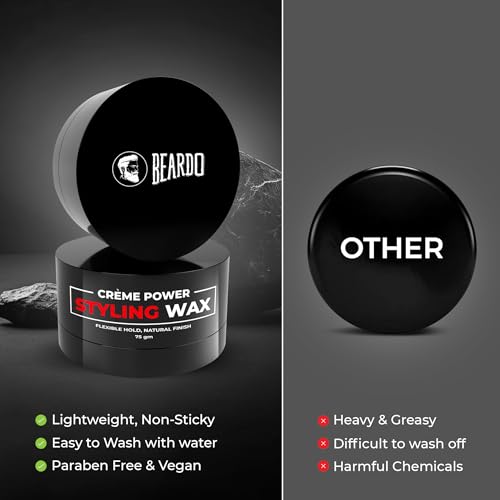 Beardo Creme Power Cera Moldeadora para Hombre 75 g miniatura 7