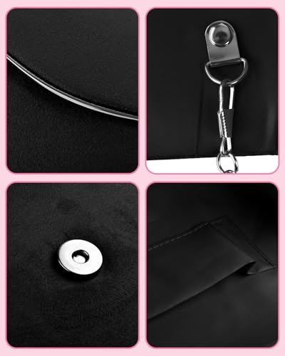 Image of TINDTOP Clutch Purses for Women, Formal Evening Bags Suede Shoulder Envelope Party Handbags Wedding Cocktail Prom Clutches
