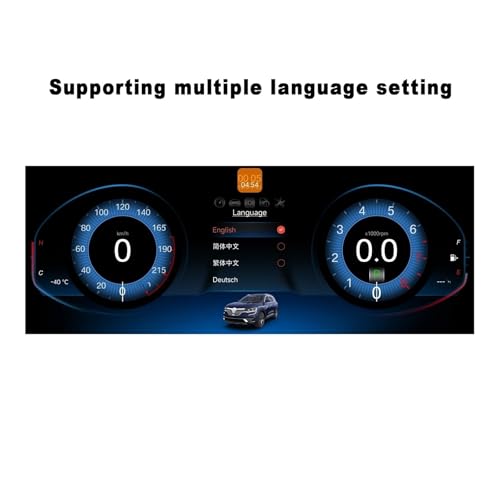 Panel digital 12.3 Renault Koleos Mégane IV 2016-2019 velocímetro LCD 6