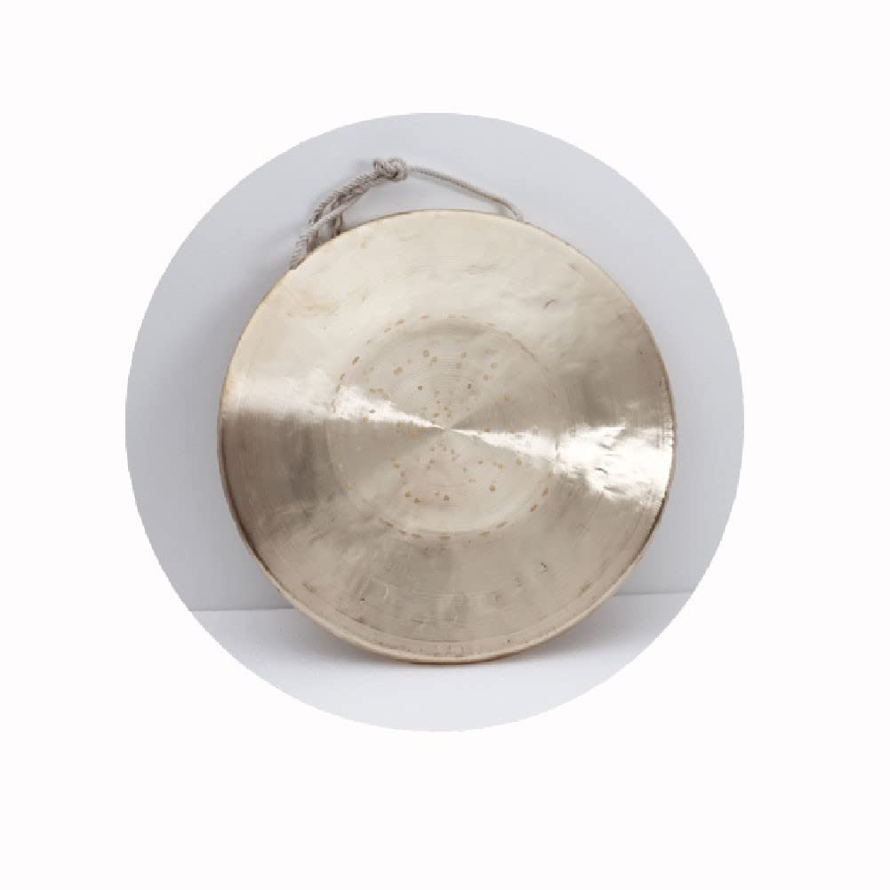 "gong gong tibetano gong+tibetano Gong dal suono della tigre, gong acuto dal suono della tigre, gong basso dal suono della tigre, strumento gong dell'opera(Color:bass,Size:21cm)"