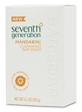 Seventh Generation Cleansing Bar Soap, Mandarin, 4.2 Ounce (4 Pack)
