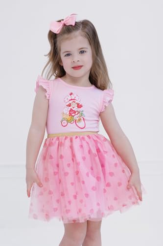 Strawberry Shortcake Girls Tulle Dress Toddler to Big Kid Sizes (2T - 10-12)4