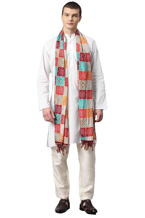 Cotton Woven Printed Dupatta for Men Prints For Weddings, Festivals & Special Occasions-picture-43