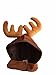 Small Brown Pet Antlers Christmas Holiday Hat for kitten Cats Dog Accessories