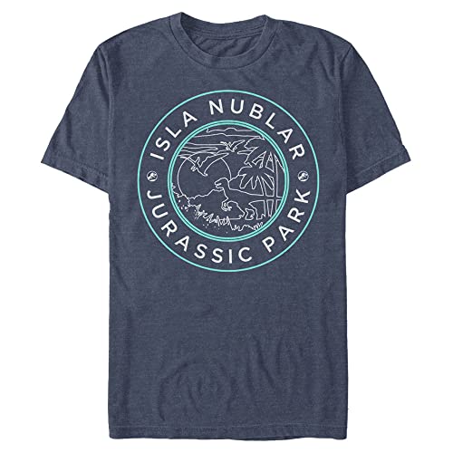 Jurassic Park T-shirt homme badge Isla Nublar pour look geek