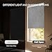 GENIMO 100% Blackout Roller Window Shades, Window Blinds Cordless with Thermal Insulated, UV Protection Fabric, Mini French Door Blinds for Home, Office, Bedroom, Easy to Install, Grey, 10