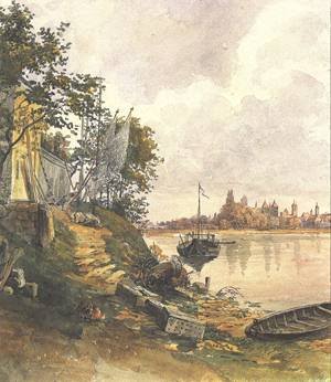 Peinture à l'huile de Regensburg, l'art romantique de Libay pour décorer votre salon