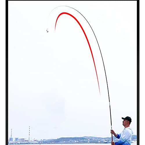 Visstang/visserspaal Hengel Super licht Carbon Fiber Fishing Pole Zoutwater en zoetwater Vistuig Geschenken voor visserijliefhebbers Haspelcombo's (Size : 9M) - Image 8