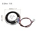 uxcell 1W 8 Ohm DIY Magnetic Speaker 28mm Round Shape Replacement Loudspeaker with PH2.0/1.25mm-2P Terminal Line for Electronic