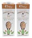 Sysco Simply Plant Based Barista Blend Oat Milk 32 fl oz | Dairy Free | Kosher | Vegan & Vegetarian | 2 Pack