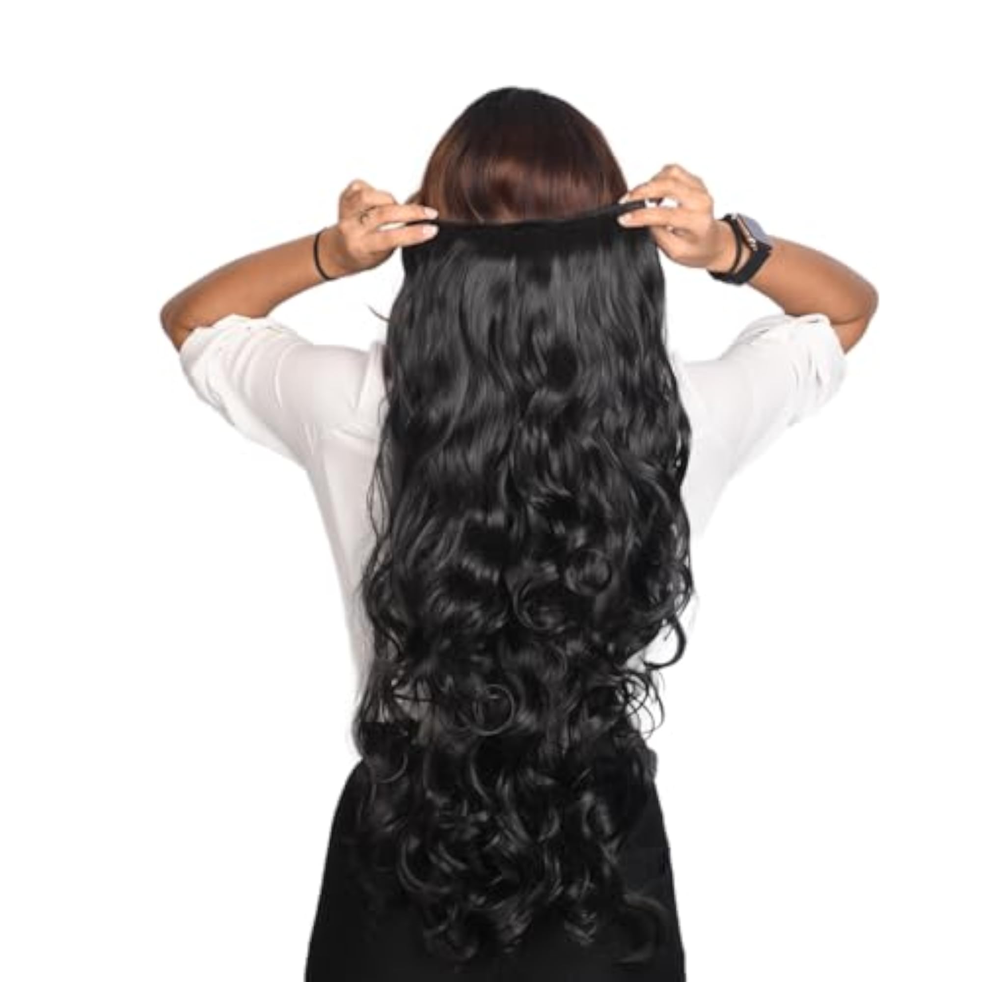 Women's 30 Inch Curly Hair Extension, Premium Synthetic