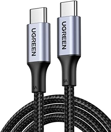 UGREEN USB C to USB C 100W Braided Charging Cable, 0.5M