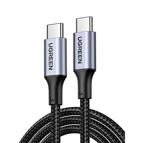 UGREEN 100W USB C Charger Cable for iPhone 17/17 Air/17 Pro/17 Pro Max/16, MacBook Pro, iPad Pro, Dell XPS, Samsung Galaxy S25/S24/S22 Ultra, Switch, Pixel, 10FT Black 10FT Black 1
