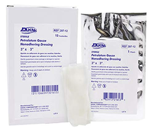 Dukal Pack of 50 Sterile Oil Emulsion Gauze Dressing 3