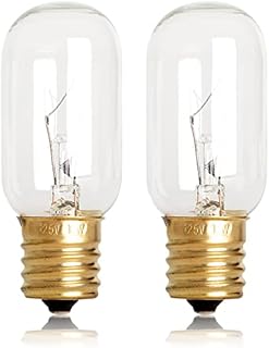 Light Bulb Fits for LG Microwave Oven - Microwave Light Bulb for LG Frigidaire Kenmore Whirlpool GE Over the Range Microwave, Dimmable with 125V 30W E17 Base, Kitchen Night Light, Repalces 6912W1Z004B