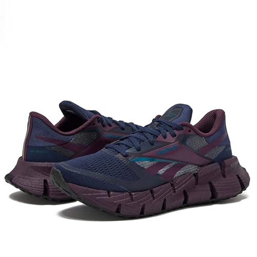Reebok Floatzig Running Shoes for Women, Vector Navy/Plum/Escape Blue, 7
