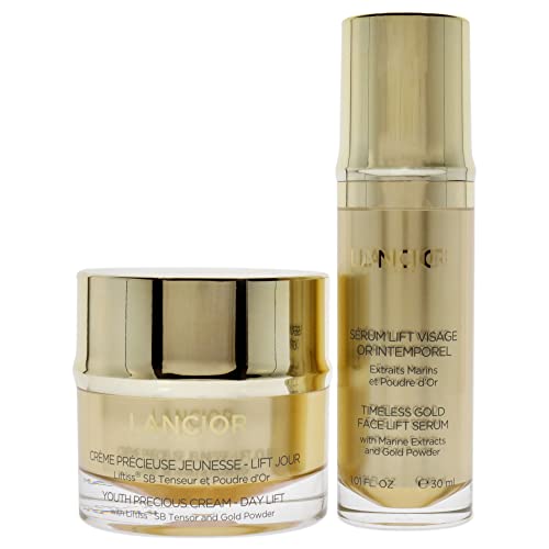 Lancior Timeless Gold Cleopatra Set , 2 Pc 1.7oz Youth Precious Cream - Day Lift, 1oz Timeless Gold Face Lift Serum - Image 2