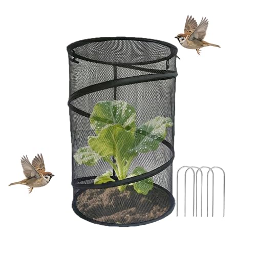 De Plantas para Jardín | Jaula de Malla Desplegable a Prueba de Sol,Jaula Protectora De Red De Jardín - para Verduras Frutas Flores Plántulas Árboles Fresas Macetas Exterior Patio Balcón